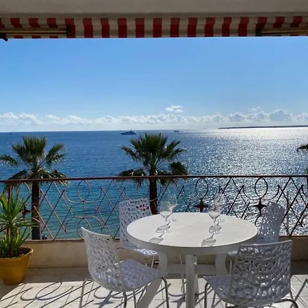 Апартаменти Beau Front De Juan Les Pins Vue Exceptionnelle