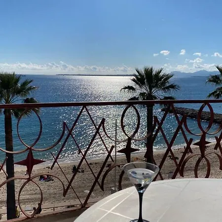 公寓 Beau Front De Juan Les Pins Vue Exceptionnelle 昂蒂布
